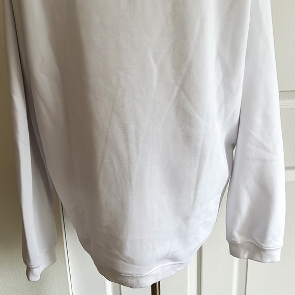 Oiselle Born and Raced Seattle White and Blue Crewneck Sweatshirt Womens Large - Picture 7 of 14